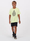 Volcom Big Boys Spiral Stone Tee - Shadow Lime