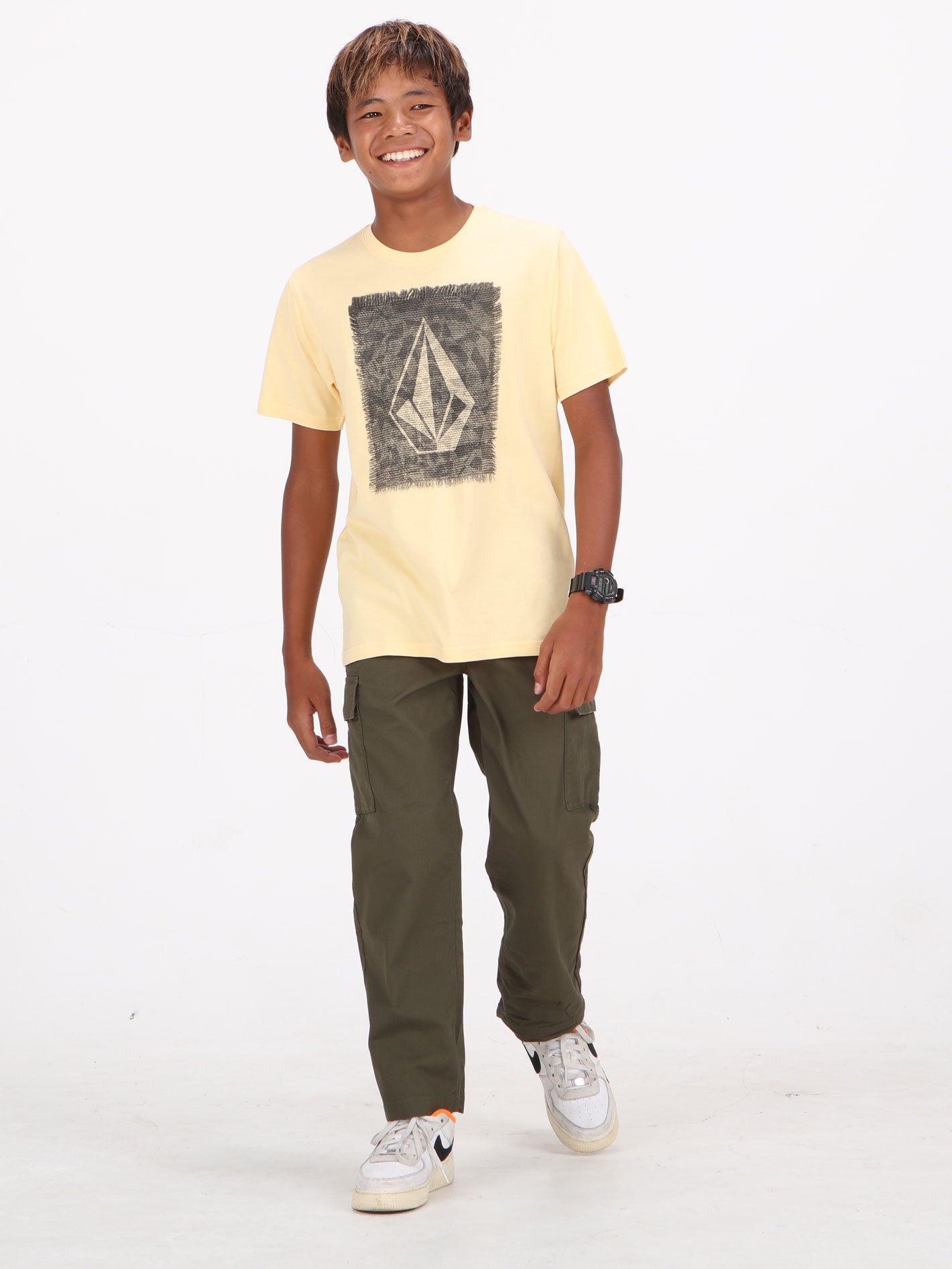 Volcom Big Boys Breien Tee - Light Peach