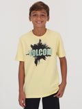 Volcom Big Boys Vblast Tee - Dawn Yellow