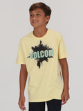 Volcom Big Boys Vblast Tee - Dawn Yellow