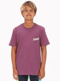 Volcom Big Boys Born To Chase Tee - Oxblood