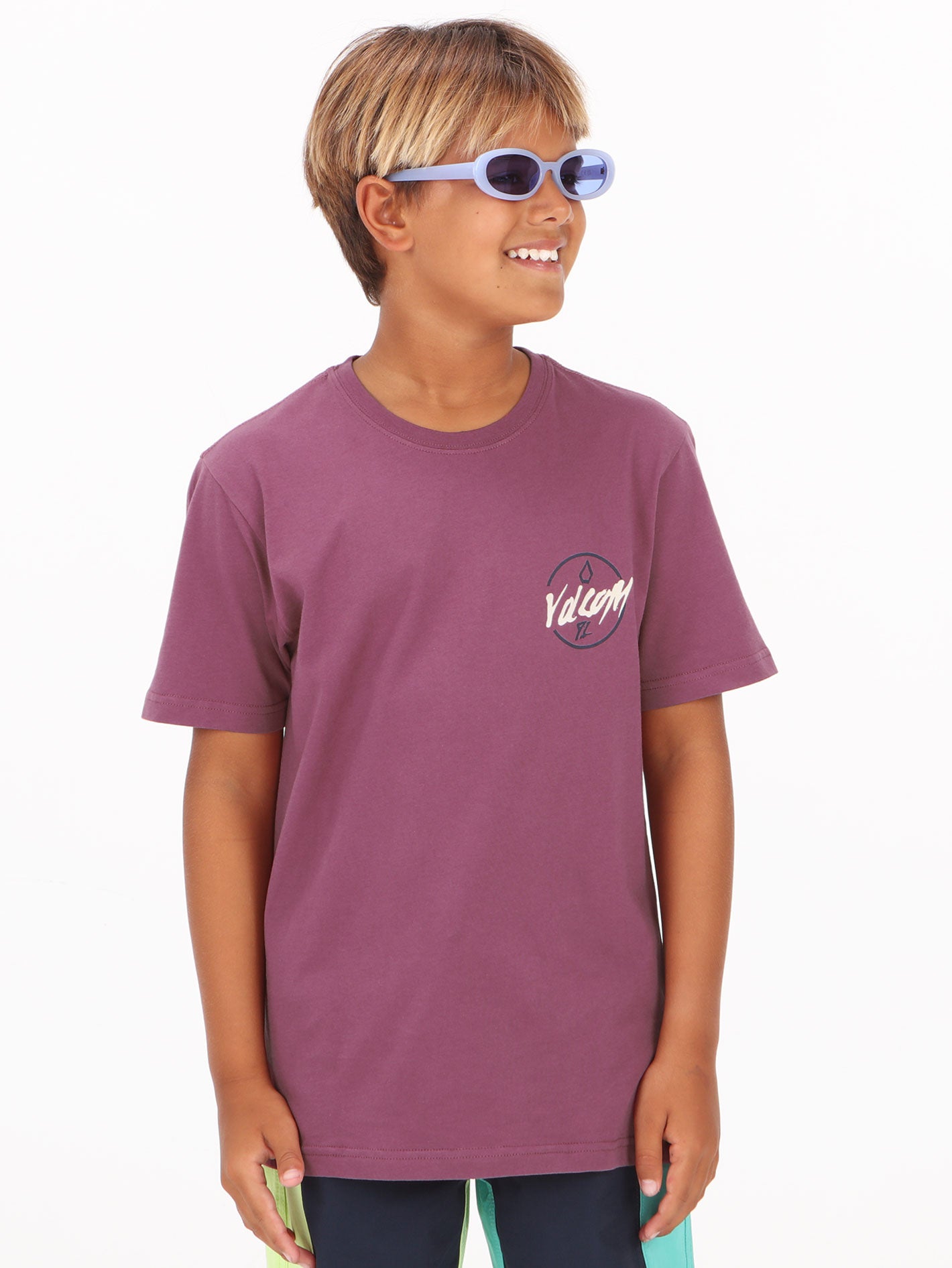 Volcom Big Boys Born To Chase Tee - Oxblood