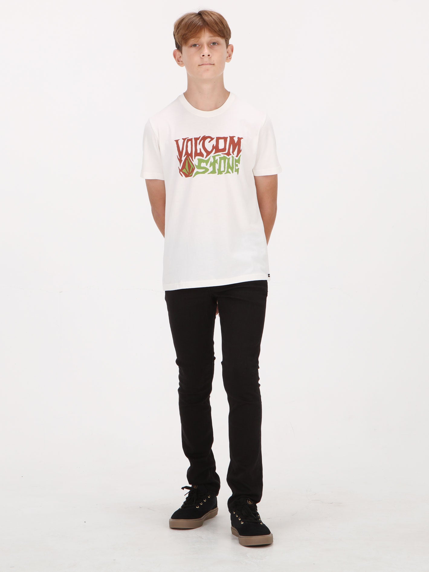 Volcom Big Boys Eyecolades Tee - Off White