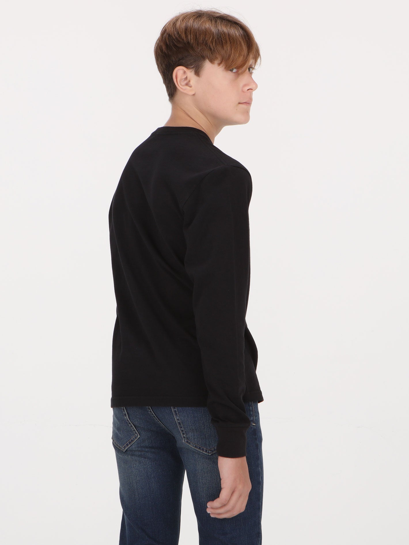 Volcom Big Boys Cheezmoso Long Sleeve Top - Black