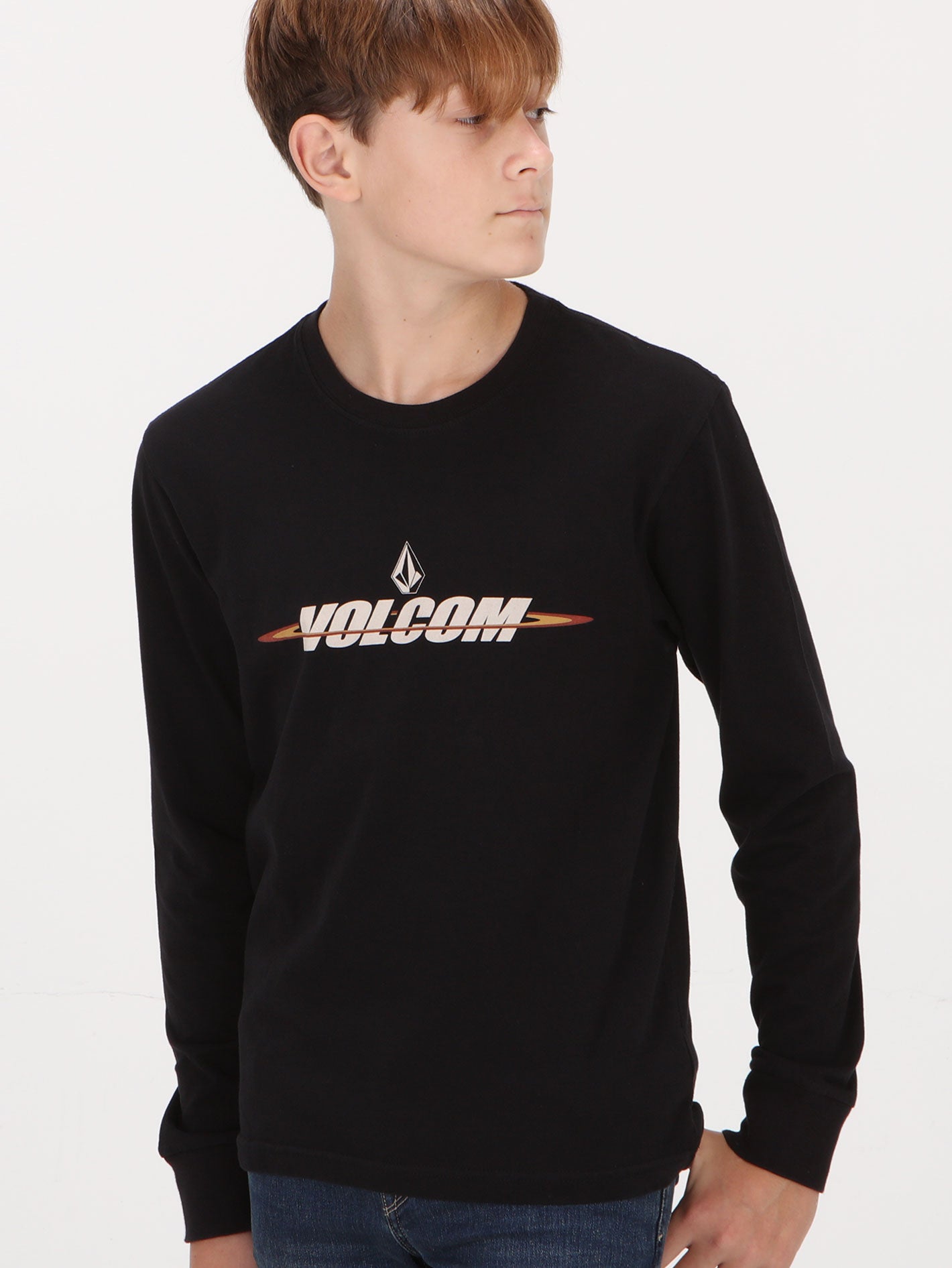 Volcom Big Boys Cheezmoso Long Sleeve Top - Black