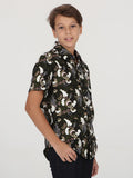 Big Boys Cloud Short Sleeve Shirt - Black