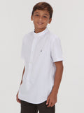 Volcom Big Boys Helig Short Sleeve Shirt - White