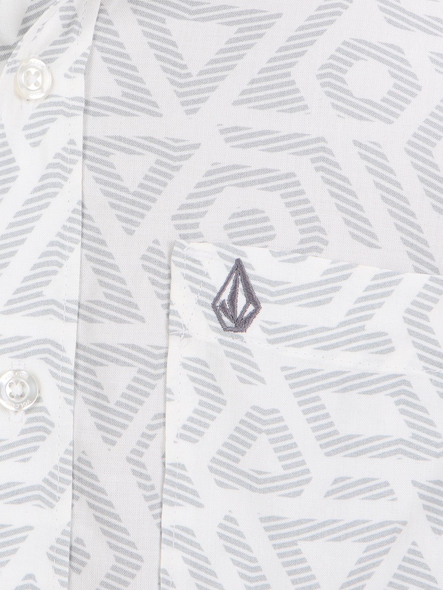 Volcom Big Boys Braun Short Sleeve Shirt - White