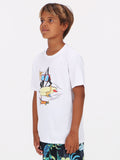 Volcom Big Boys Ride And Free Tee - White