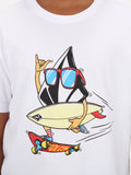 Volcom Big Boys Ride And Free Tee - White