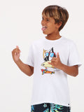 Volcom Big Boys Ride And Free Tee - White