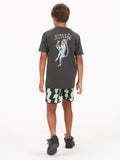 Volcom Big Boys Happy Monkey Tee - Stealth