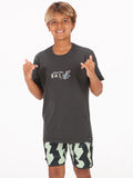 Volcom Big Boys Happy Monkey Tee - Stealth