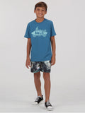 Volcom Big Boys Surfboard Tee - Aged Indigo
