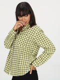 Plaid To Meet U Ls Long Sleeve Shirt - Lime