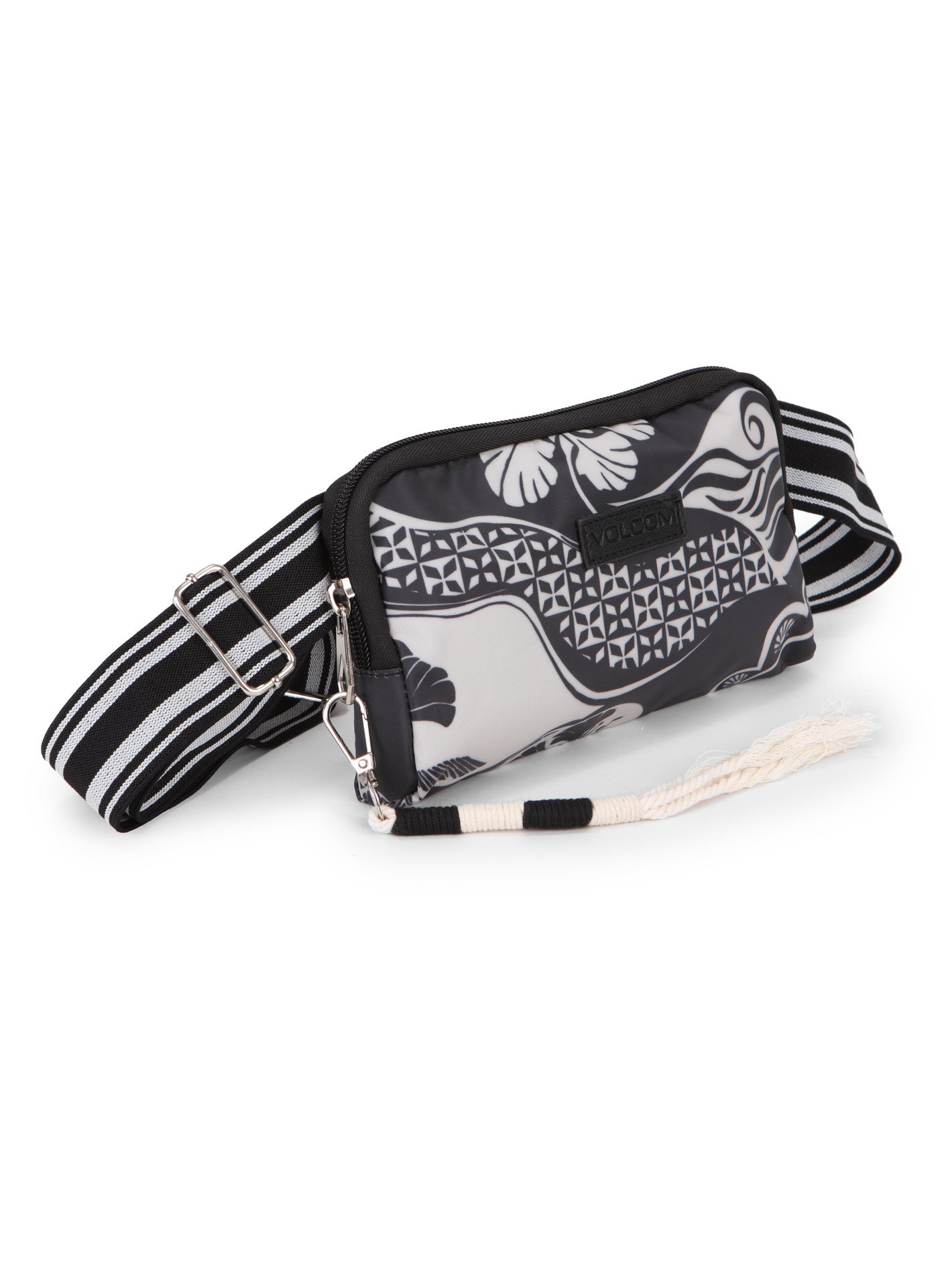 Volcom Bay Bae Waist Pouch Bag - Black/White