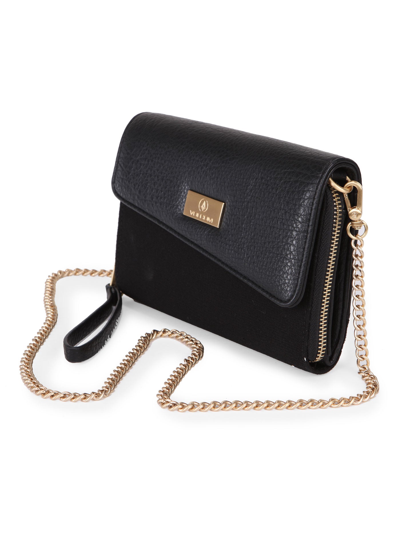 Volcom PU Clutch Bag - Black