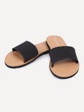 Simple Slide Sandals - Black