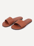 Simple Slide Sandals - Dark Clay