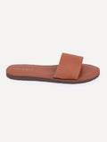 Simple Slide Sandals - Dark Clay