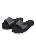 Not So Simple Slide Sandals - Black