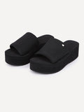 Simple Hi-scraper Sandals - Black