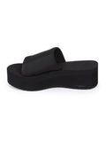 Simple Hi-scraper Sandals - Black