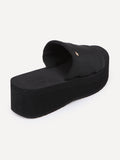 Simple Hi-scraper Sandals - Black