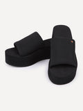 Simple Hi-scraper Sandals - Black