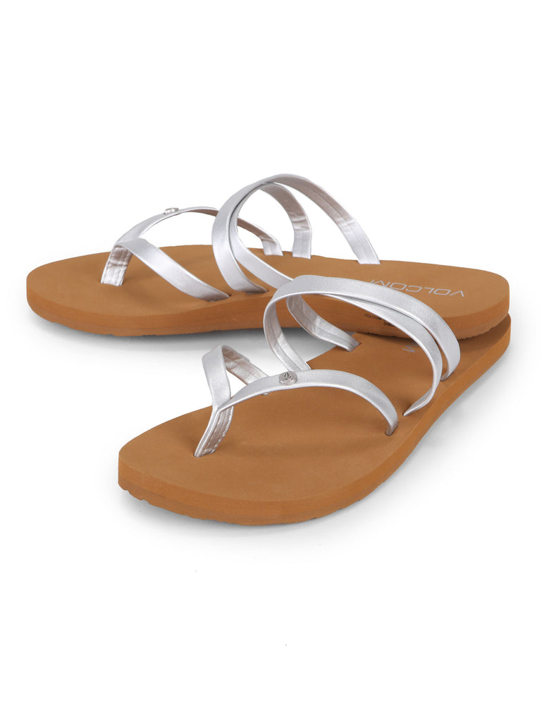 Volcom Easy Breezy II Sandals - Silver
