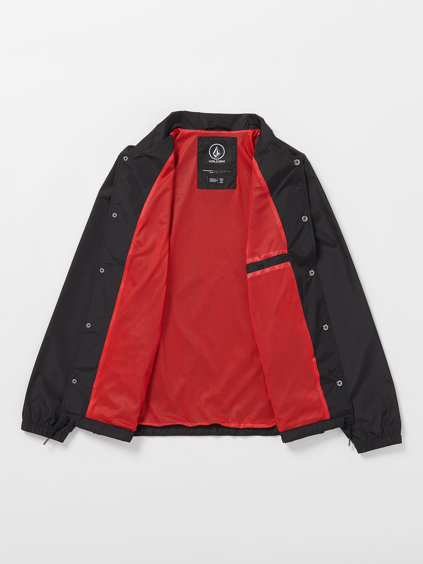 Volcom Skate Vitals Coaches Jacket - Black Red