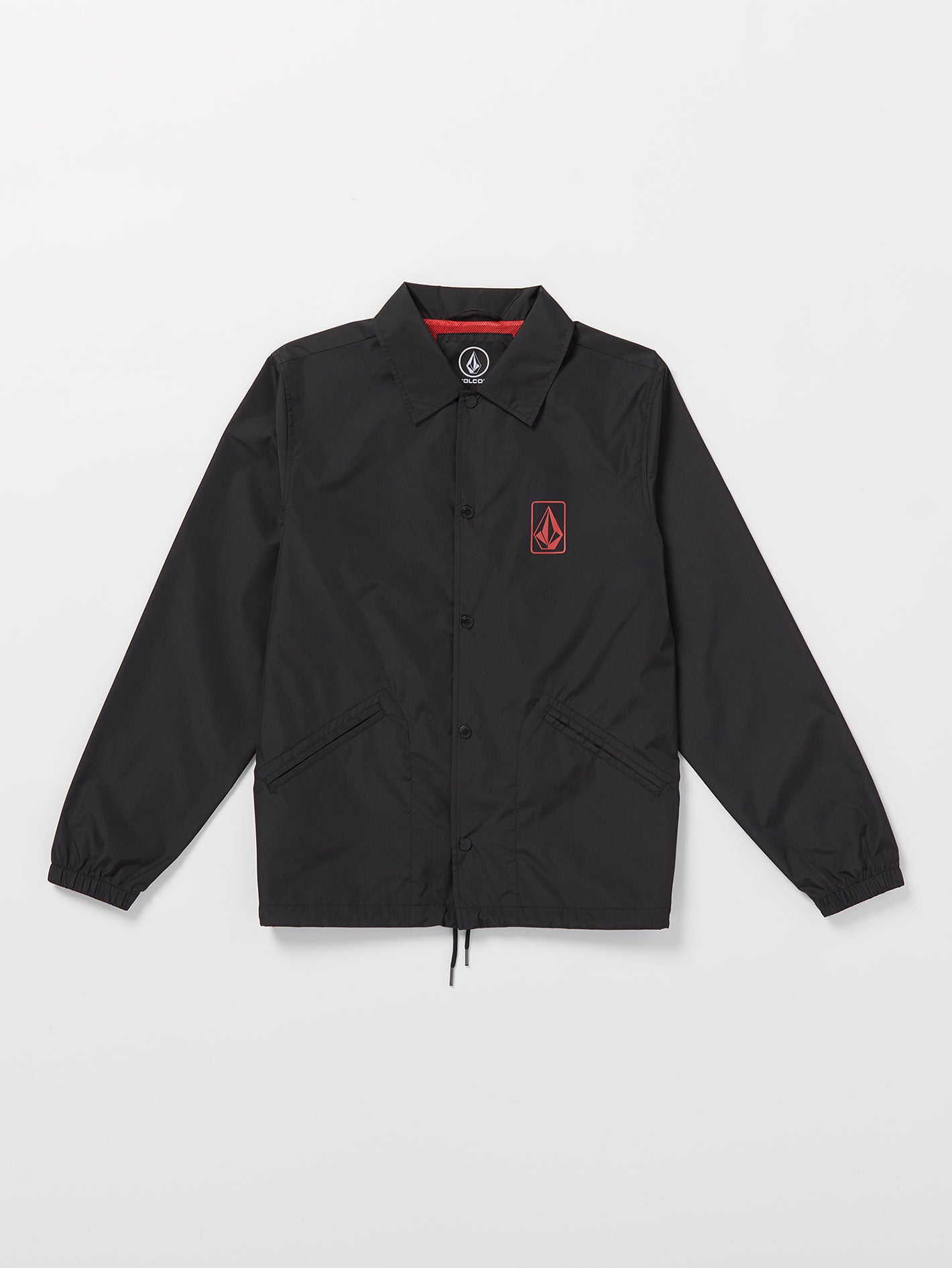 Volcom Skate Vitals Coaches Jacket - Black Red