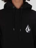Iconic Stone Pullover Hoodie - Black