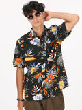 Sunriser Floral  Short Sleeve Shirt - Stealth