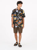 Volcom Sunriser Floral  Short Sleeve Shirt - Stealth