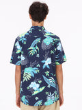 Volcom Sunriser Floral  Short Sleeve Shirt - Navy