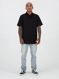 Everett Oxford Short Sleeve Shirt - New Black