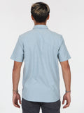 Everett Oxford Short Sleeve Shirt - Storm Blue