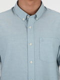 Everett Oxford Short Sleeve Shirt - Storm Blue