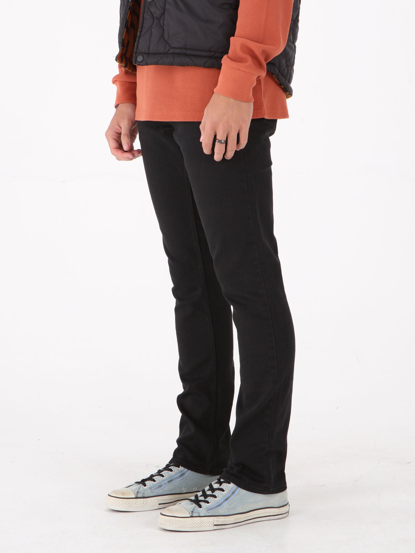 Volcom Vorta Slim Fit Jeans - Blackout