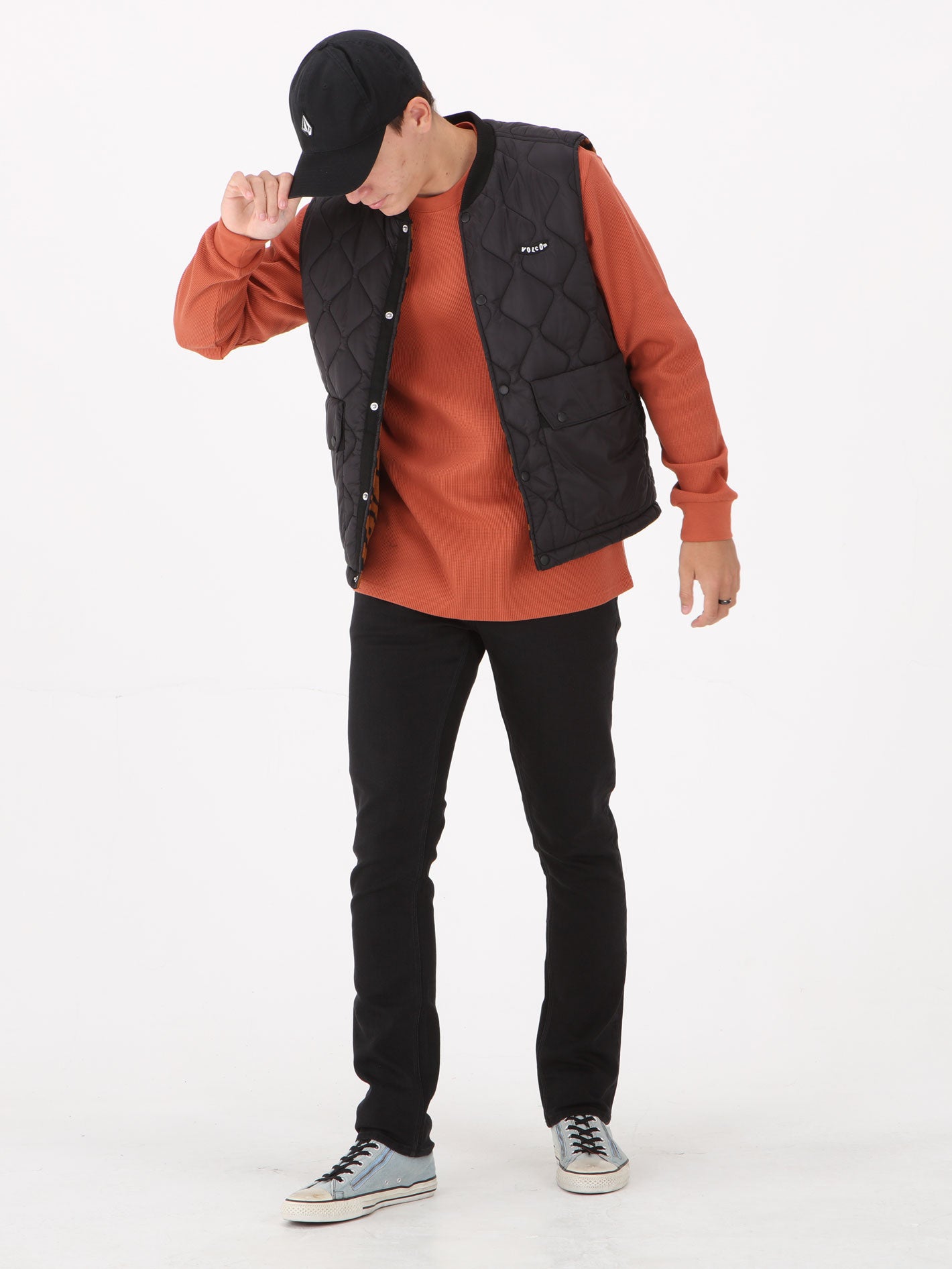 Volcom Vorta Slim Fit Jeans - Blackout