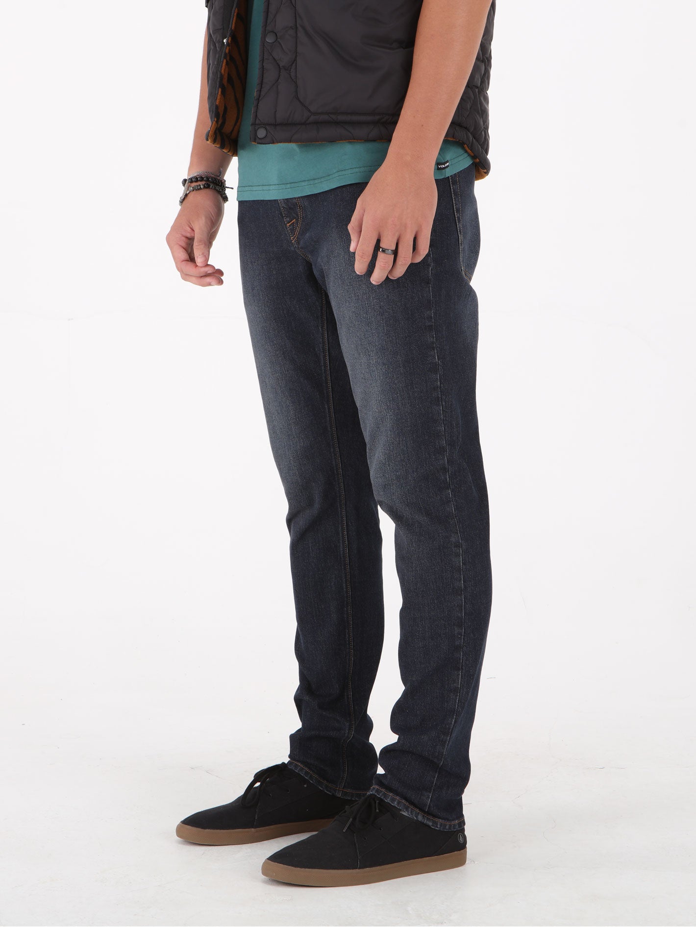 Volcom Solver Modern Tapered Fit Jeans - New Vintage Blue