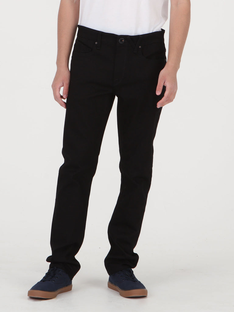 Solver Tapered Denim Jeans - Black On Black