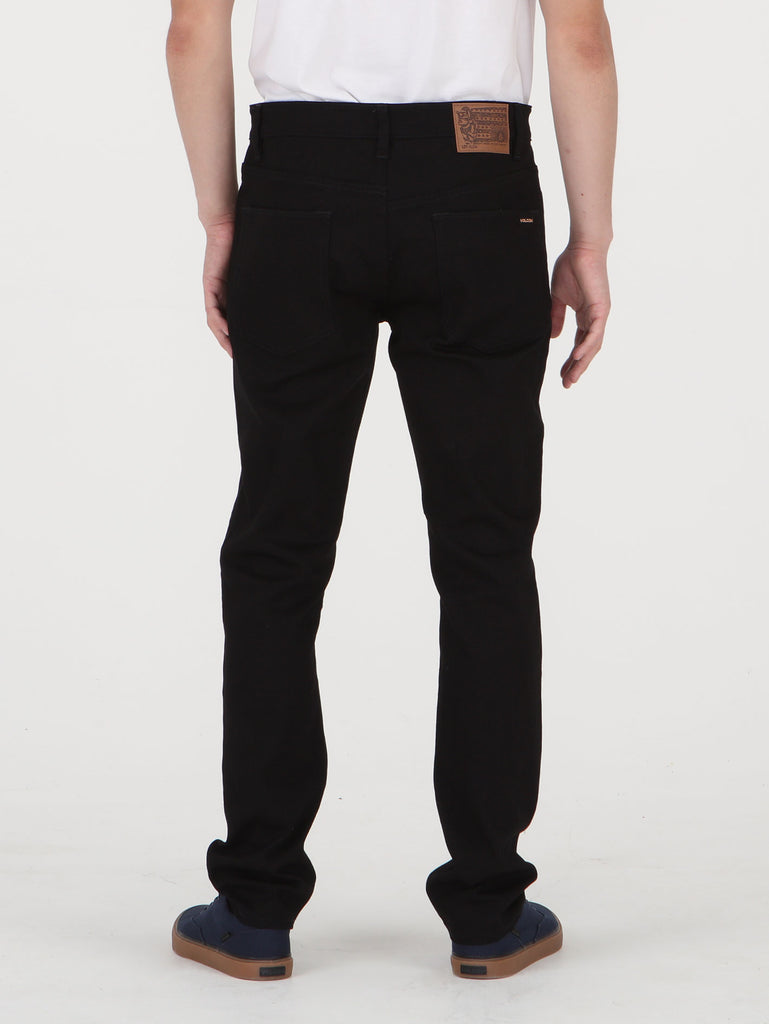 Solver Tapered Denim Jeans - Black On Black