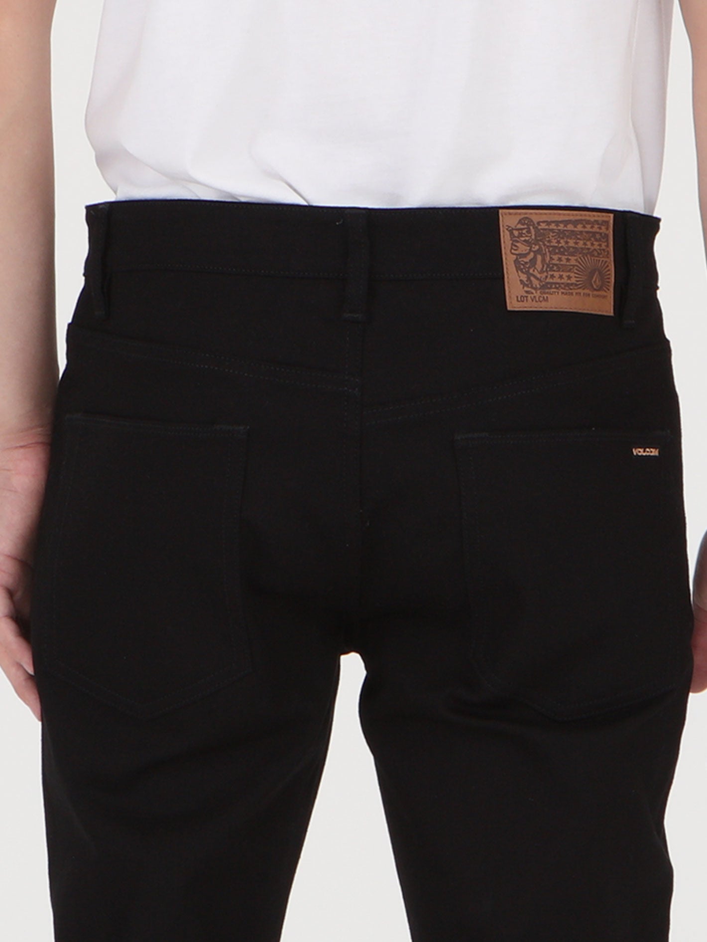 Solver Tapered Denim Jeans - Black On Black