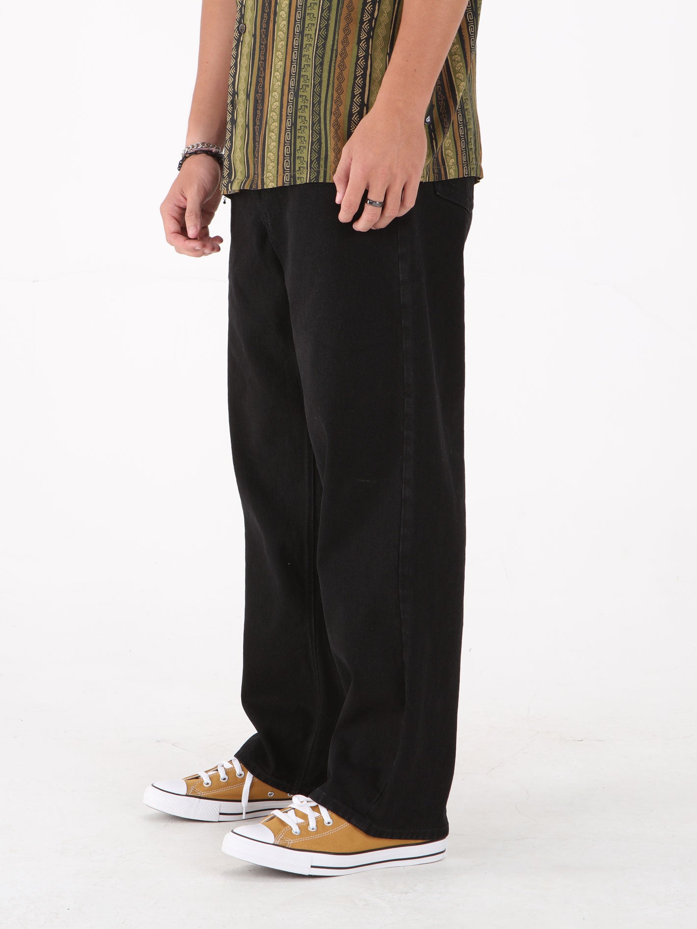 Volcom Billow Loose Fit Jeans - Black