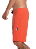 Lido Solid Mod Boardshort - Lava Rock Red