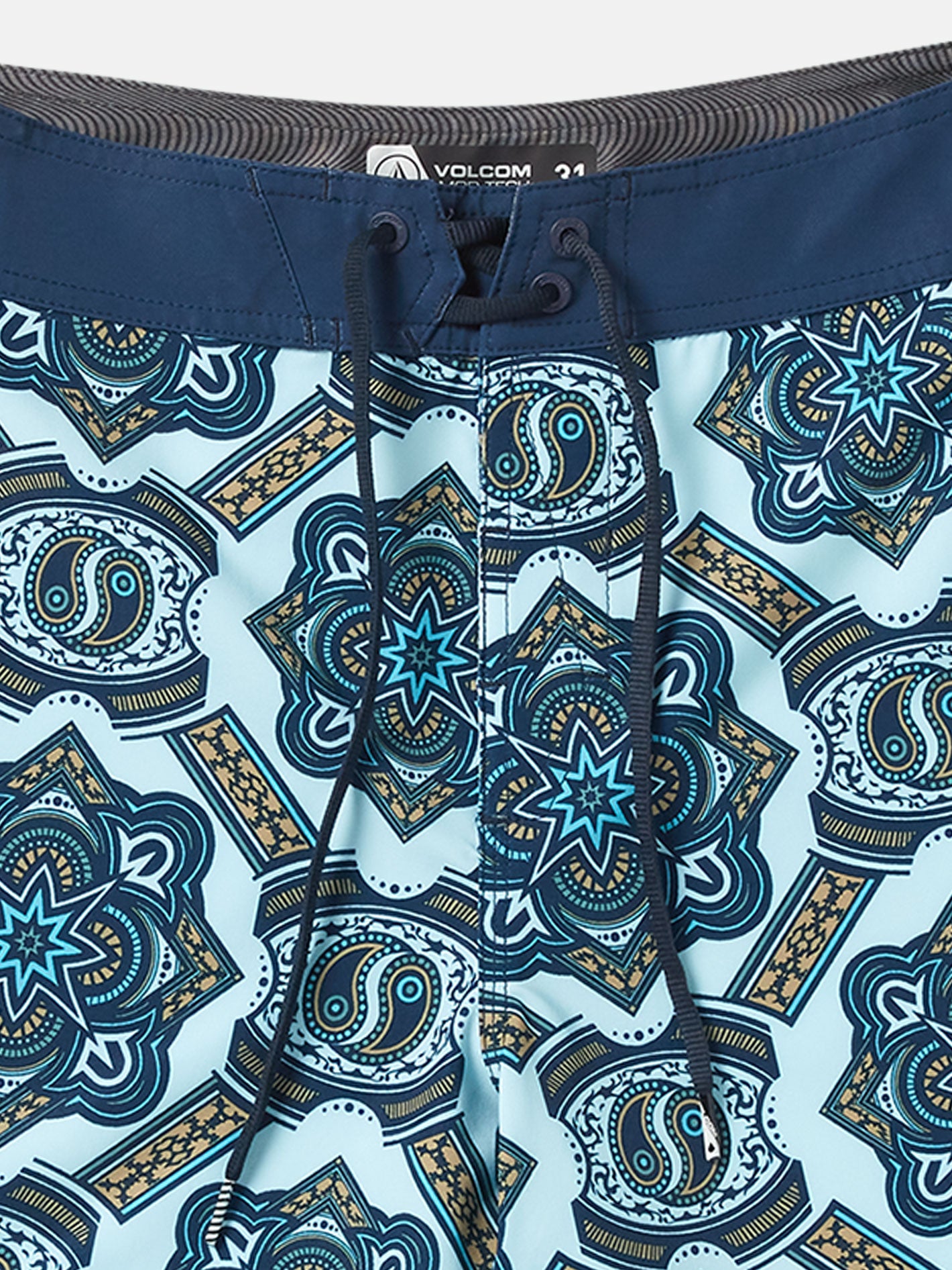 Volcom Mod Magic Scallop 18 Boardshort - Misty Blue