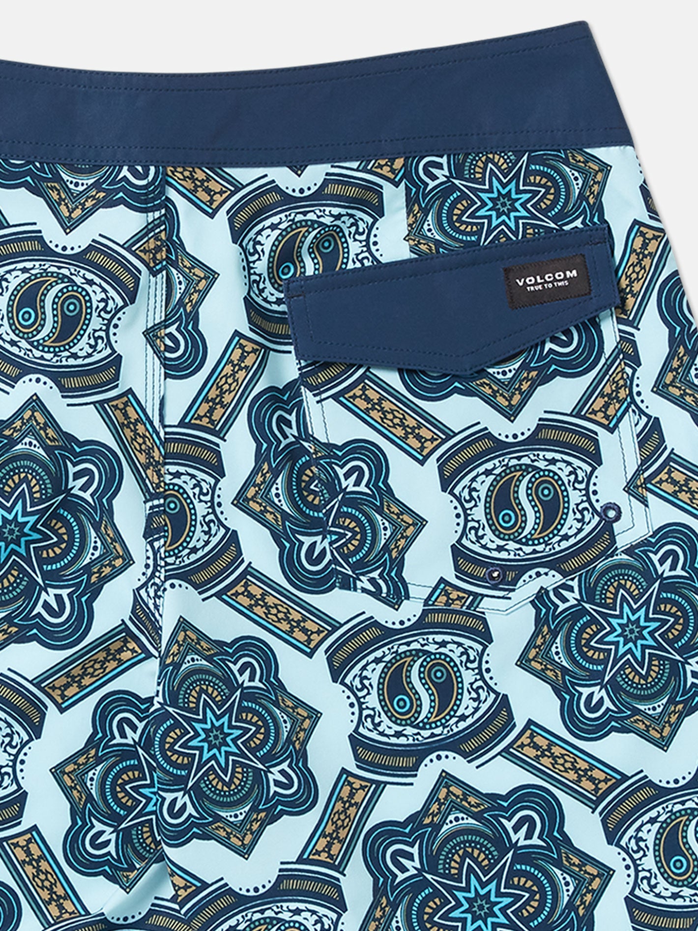 Volcom Mod Magic Scallop 18 Boardshort - Misty Blue