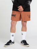 Volcom About Time Liberators 17 Boardshort - Rust